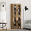 Highboard 2 pcs Artisan Egetræ 69,5 x 34 x 180 cm