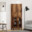 Highboard 2 pcs Gammelt træ 69,5 x 34 x 180 cm