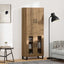 Highboard 2 pcs Artisan Egetræ 69,5 x 34 x 180 cm
