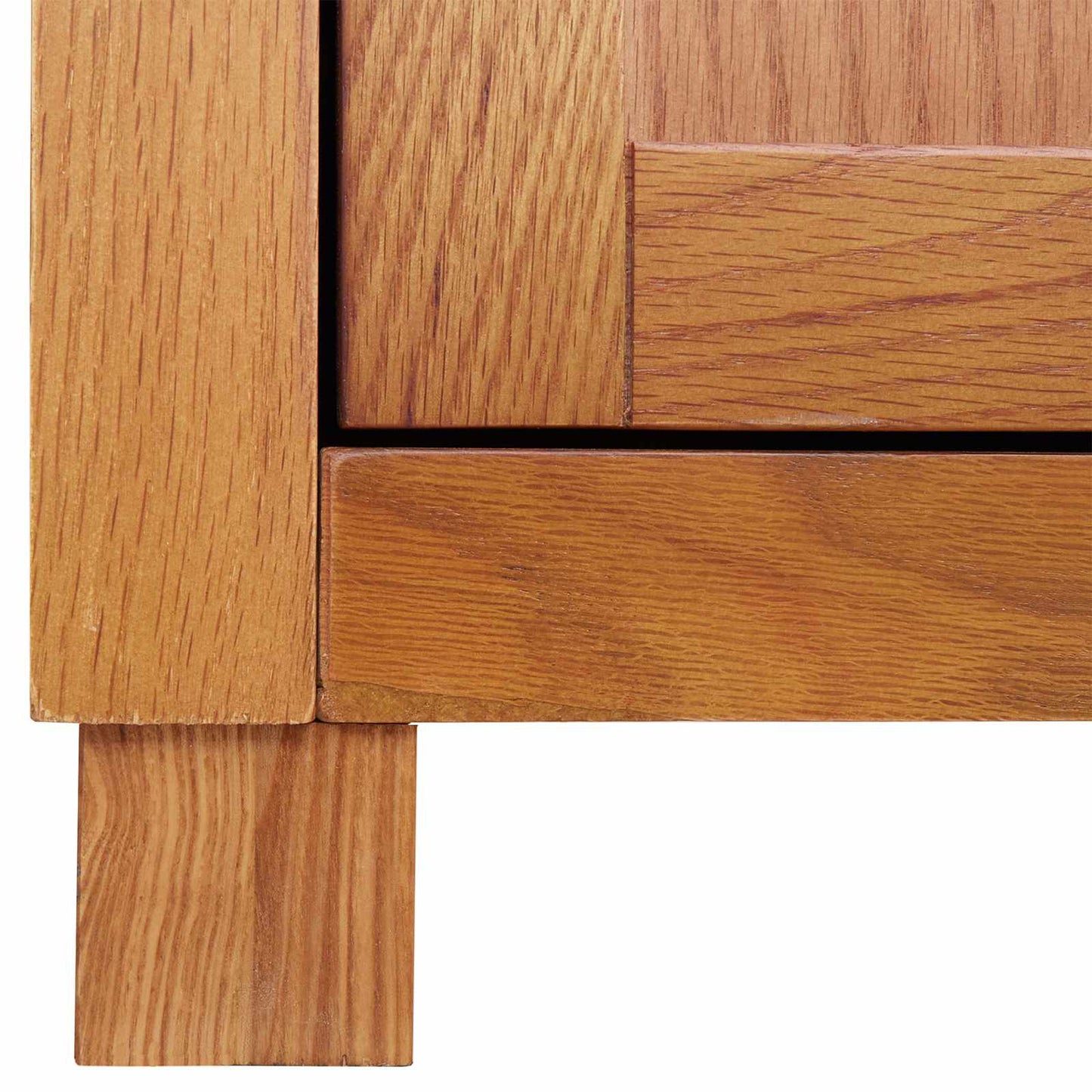 Kabinet med opbevaring Brun 80 x 35 x 95 cm Massivt Eg Træ