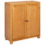 Kabinet med opbevaring Brun 80 x 35 x 95 cm Massivt Eg Træ