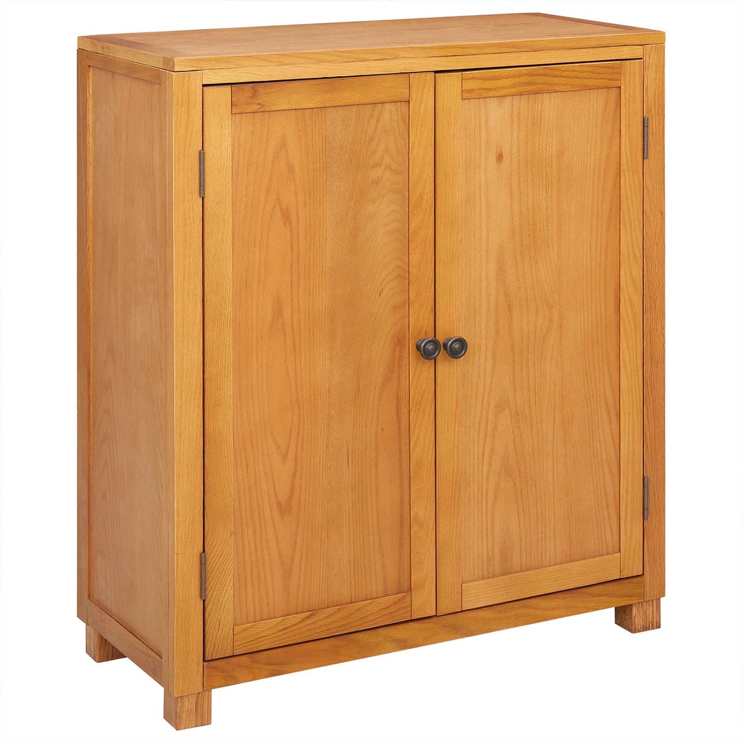 Kabinet med opbevaring Brun 80 x 35 x 95 cm Massivt Eg Træ