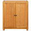 Kabinet med opbevaring Brun 80 x 35 x 95 cm Massivt Eg Træ
