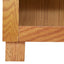 Kabinet med opbevaring Brun 80 x 35 x 95 cm Massivt Eg Træ