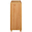 Kabinet med opbevaring Brun 80 x 35 x 95 cm Massivt Eg Træ