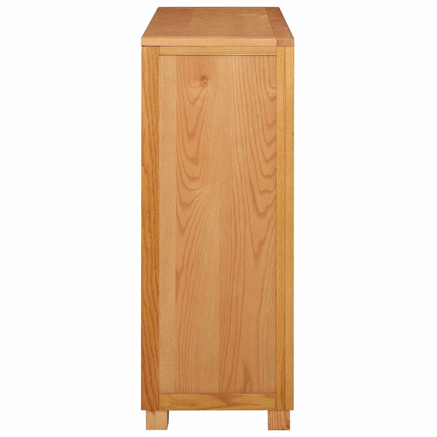 Kabinet med hylde med dør Brun 80 x 35 x 95 cm Massivt Eg Træ