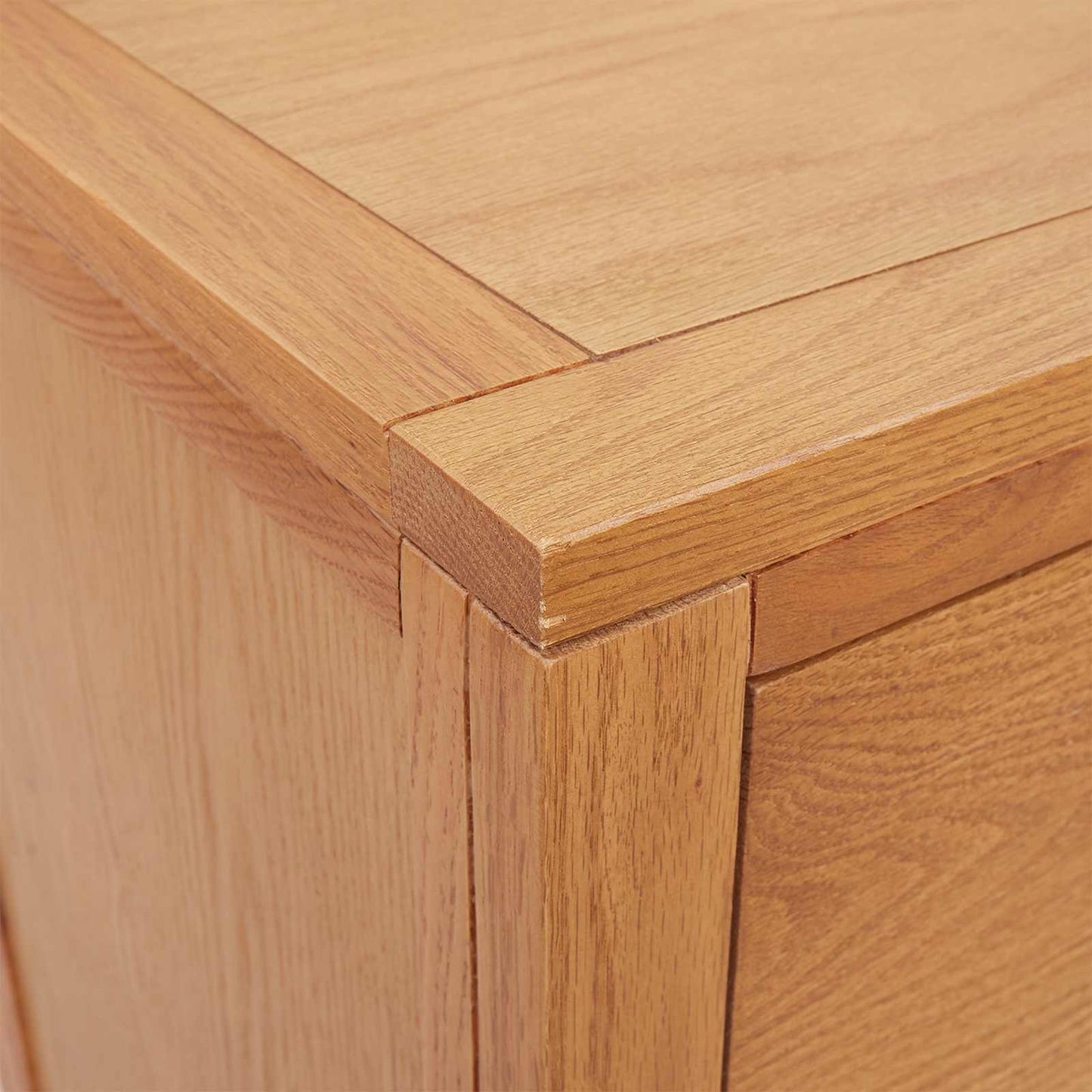Kabinet med skuffe Brun 80 x 35 x 95 cm Massivt Eg Træ