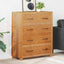 Kabinet med skuffe Brun 80 x 35 x 95 cm Massivt Eg Træ