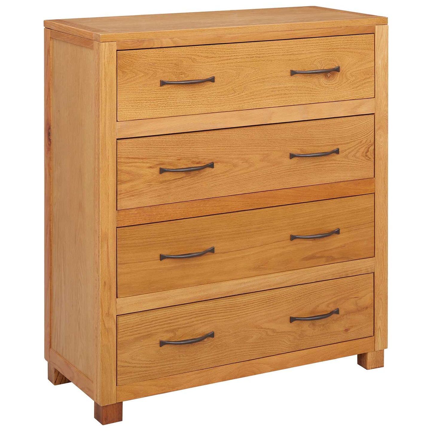 Kabinet med skuffe Brun 80 x 35 x 95 cm Massivt Eg Træ