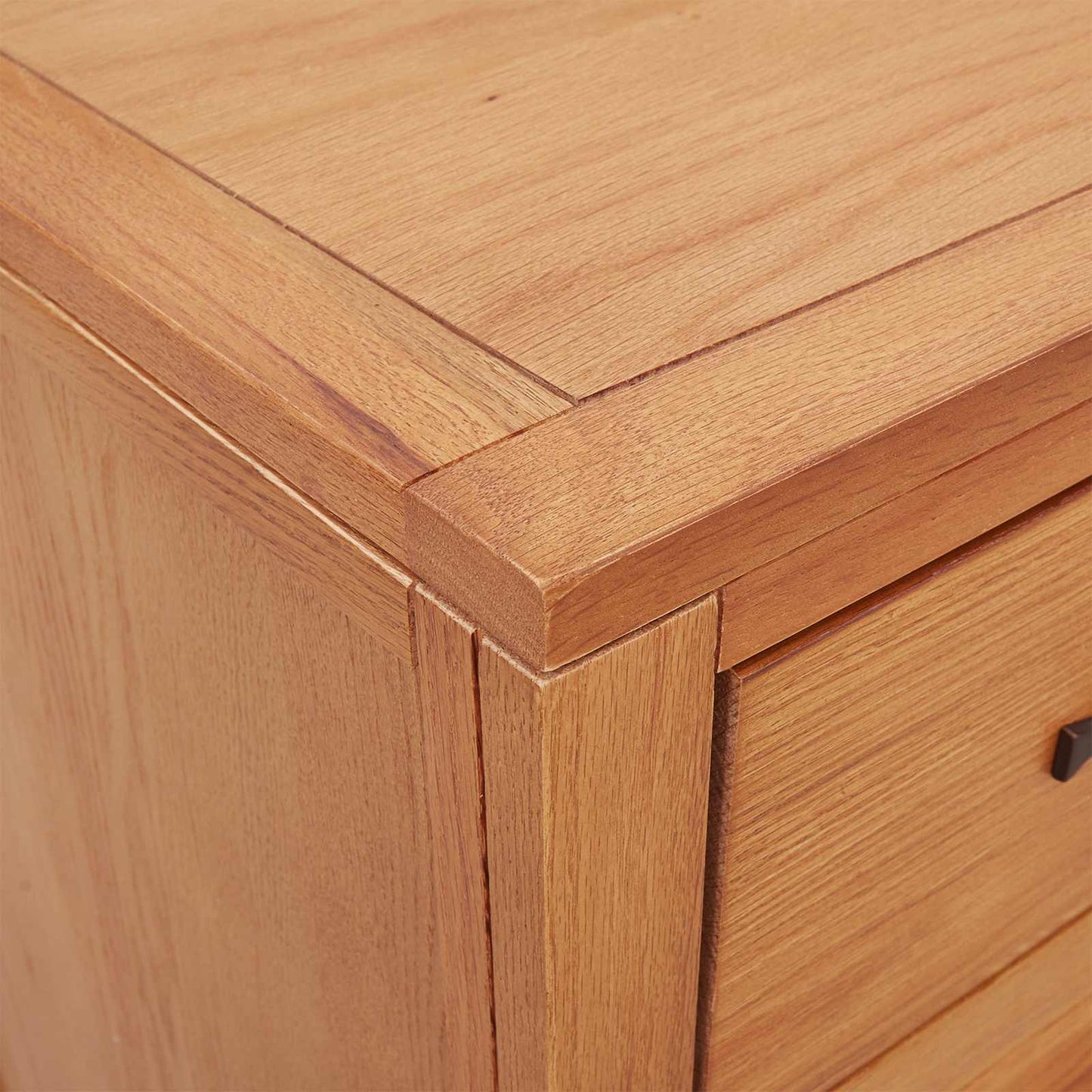 Kabinet med skuffe Brun 80 x 50 x 70 cm Massivt Eg Træ