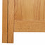 Garderobeskab med dør Brun 80 x 50 x 115 cm Massivt Eg Træ