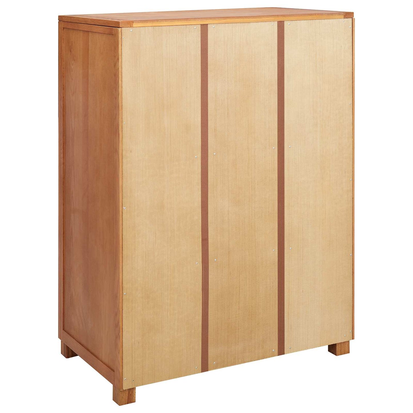 Garderobeskab med dør Brun 80 x 50 x 115 cm Massivt Eg Træ