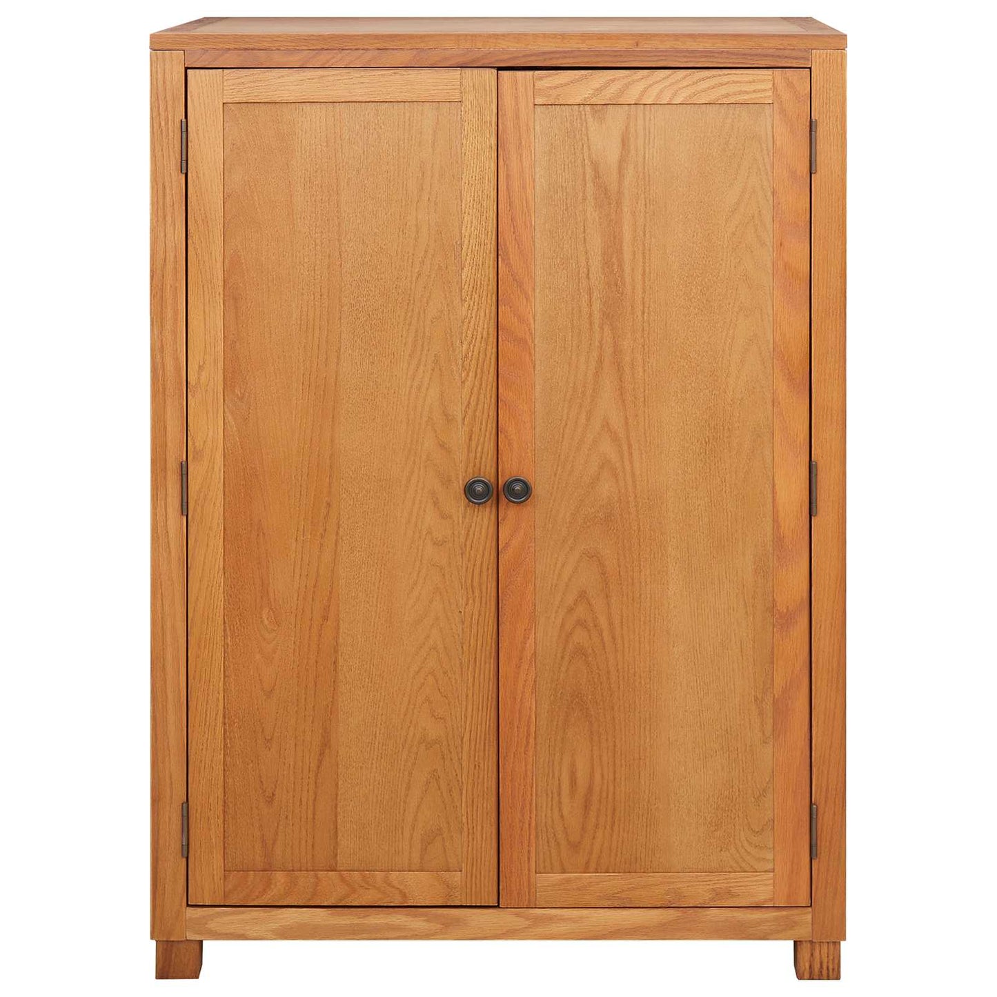Garderobeskab med dør Brun 80 x 50 x 115 cm Massivt Eg Træ