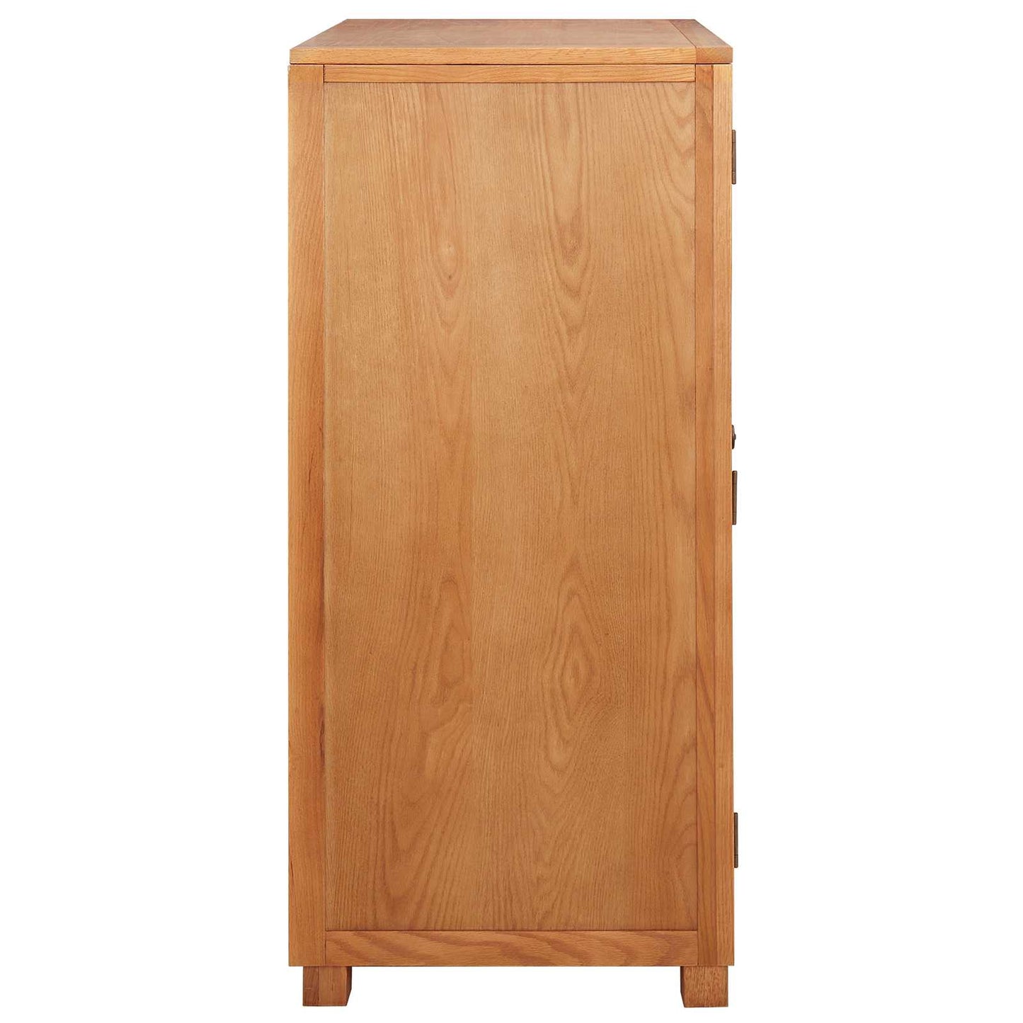Garderobeskab med dør Brun 80 x 50 x 115 cm Massivt Eg Træ