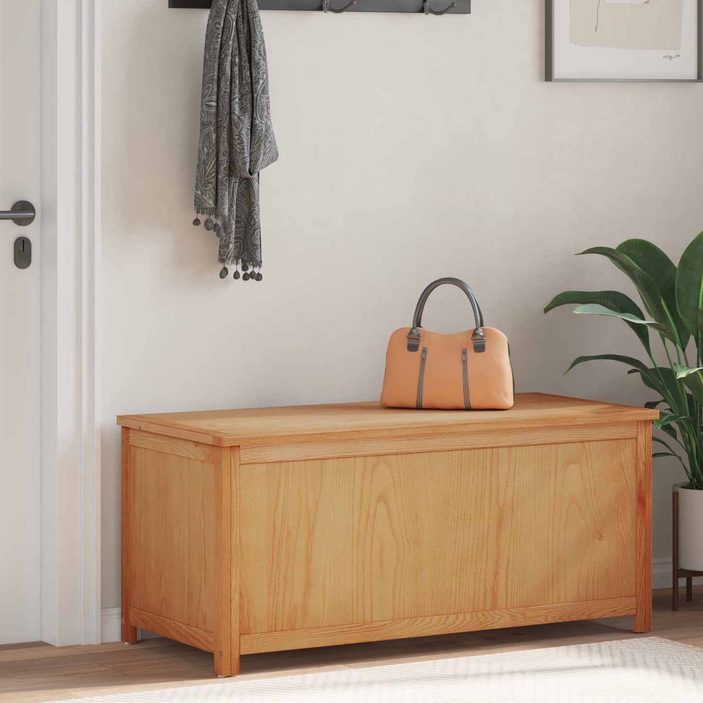 Opbevaringskasse 110 x 45 x 45 cm Massivt Eg Træ
