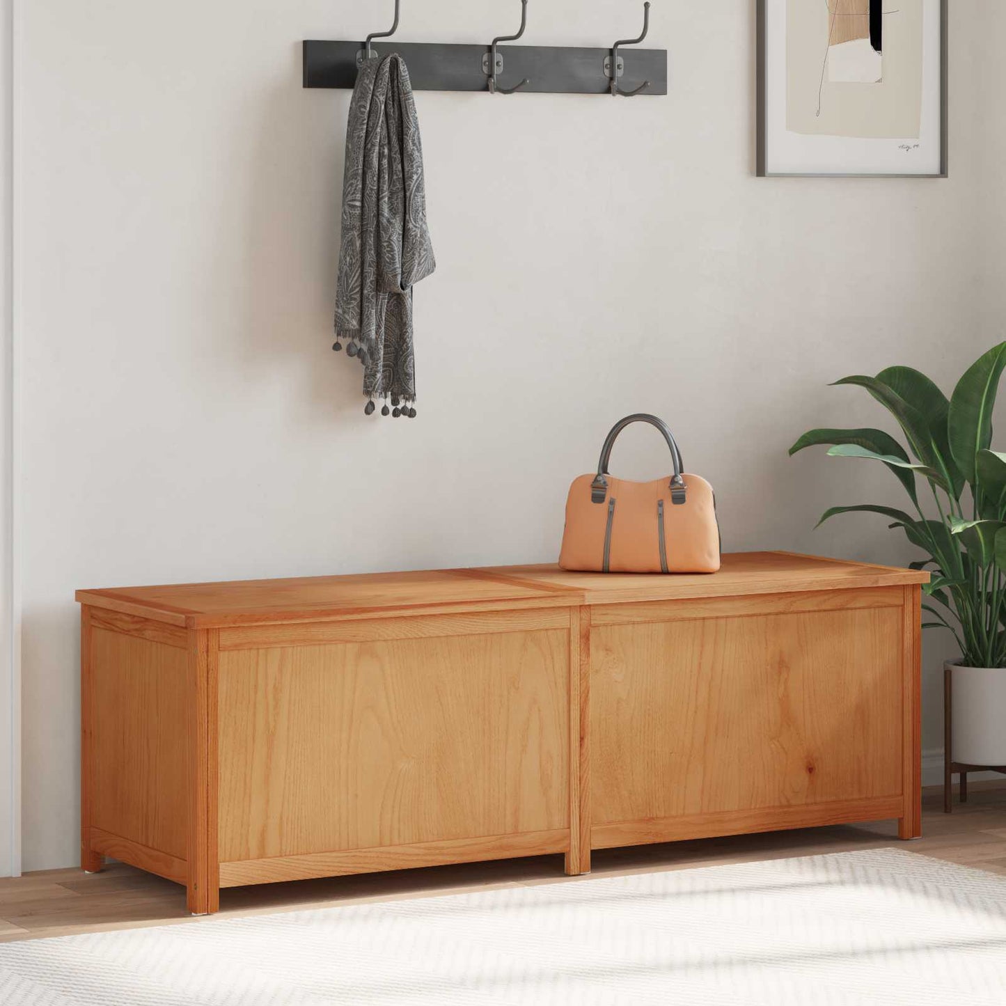 Opbevaringskasse 150 x 45 x 45 cm Massivt Eg Træ