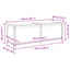Opbevaringskasse 150 x 45 x 45 cm Massivt Eg Træ