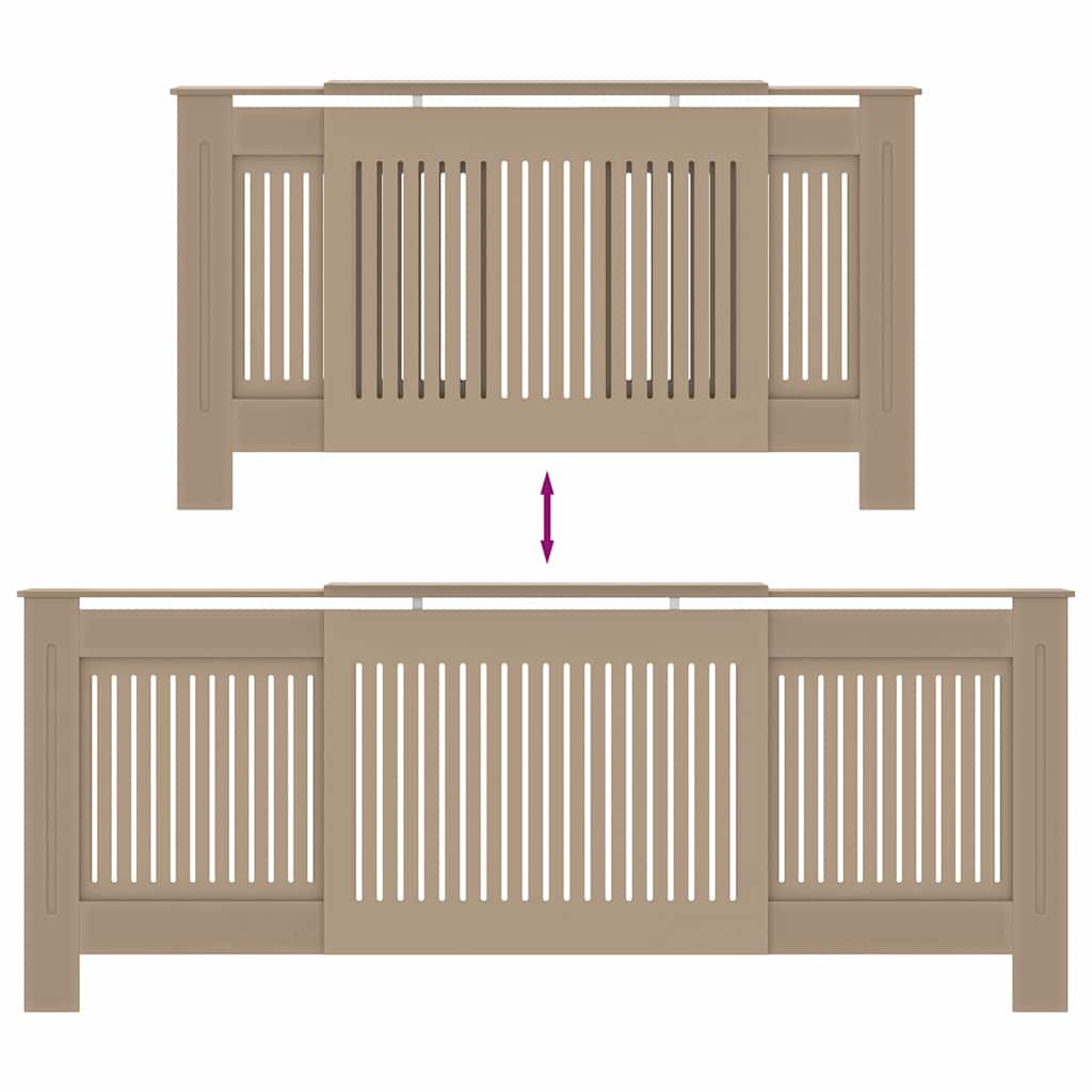 Radiatorcover 2 pcs Sonoma-eg 205 x 20,5 x 81,5cm