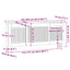 Radiatorcover 2 pcs Sonoma-eg 205 x 20,5 x 81,5cm