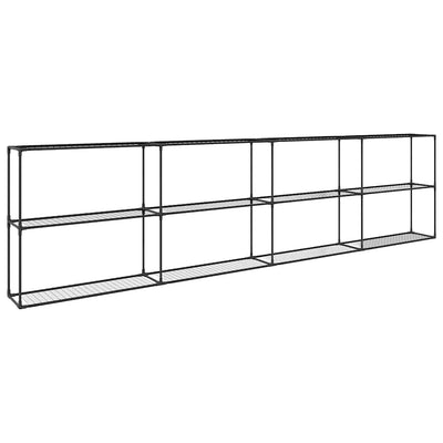 3-etagers planteholder Sort 400 x 32 x 104 cm Stål