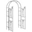 Havebue Ensfarvet Sort 115 x 37 x 226 cm