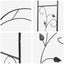 Havebue Blomstret Sort 115 x 37 x 231 cm