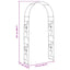 Havebue Blomstret Sort 115 x 37 x 231 cm