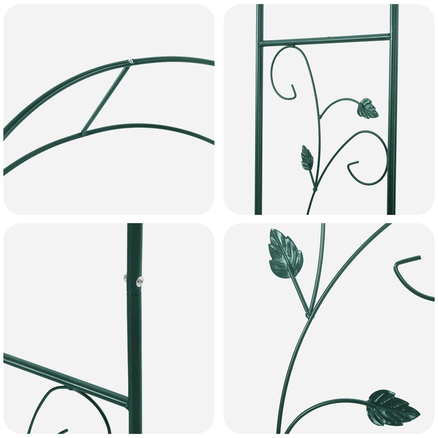 Havebue Blomstret Grøn 115 x 37 x 231 cm