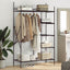 Åben Garderobe med hylde Sort 104,5 x 45 x 172 cm Stål