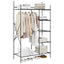 Åben Garderobe med hylde Sort 104,5 x 45 x 172 cm Stål