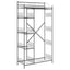 Åben Garderobe med hylde Sort 101 x 43 x 188 cm Stål