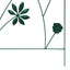 Havehegn 3 pcs Grøn 112 x 39,5 cm Stål