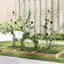 Havehegn 3 pcs Sort 110 x 40 cm Stål