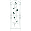 Havehegn 3 pcs Grøn 110 x 40 cm Stål