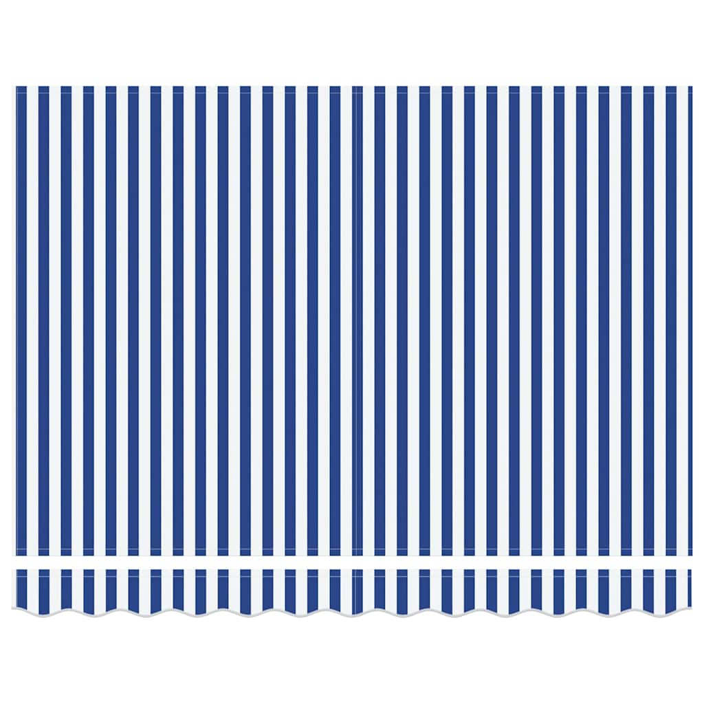 Utrækkelig Markise Blå og Hvid 350 x 250 cm