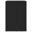 Affaldsbin boks Sort 65 x 80 x 115 cm Polyethylen
