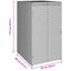 Affaldsbin boks Sort 65 x 80 x 115 cm Polyethylen