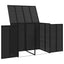 Affaldsbin boks 2 pcs Sort 130 x 80 x 115 cm Polyethylen
