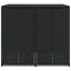 Affaldsbin boks 2 pcs Sort 130 x 80 x 115 cm Polyethylen