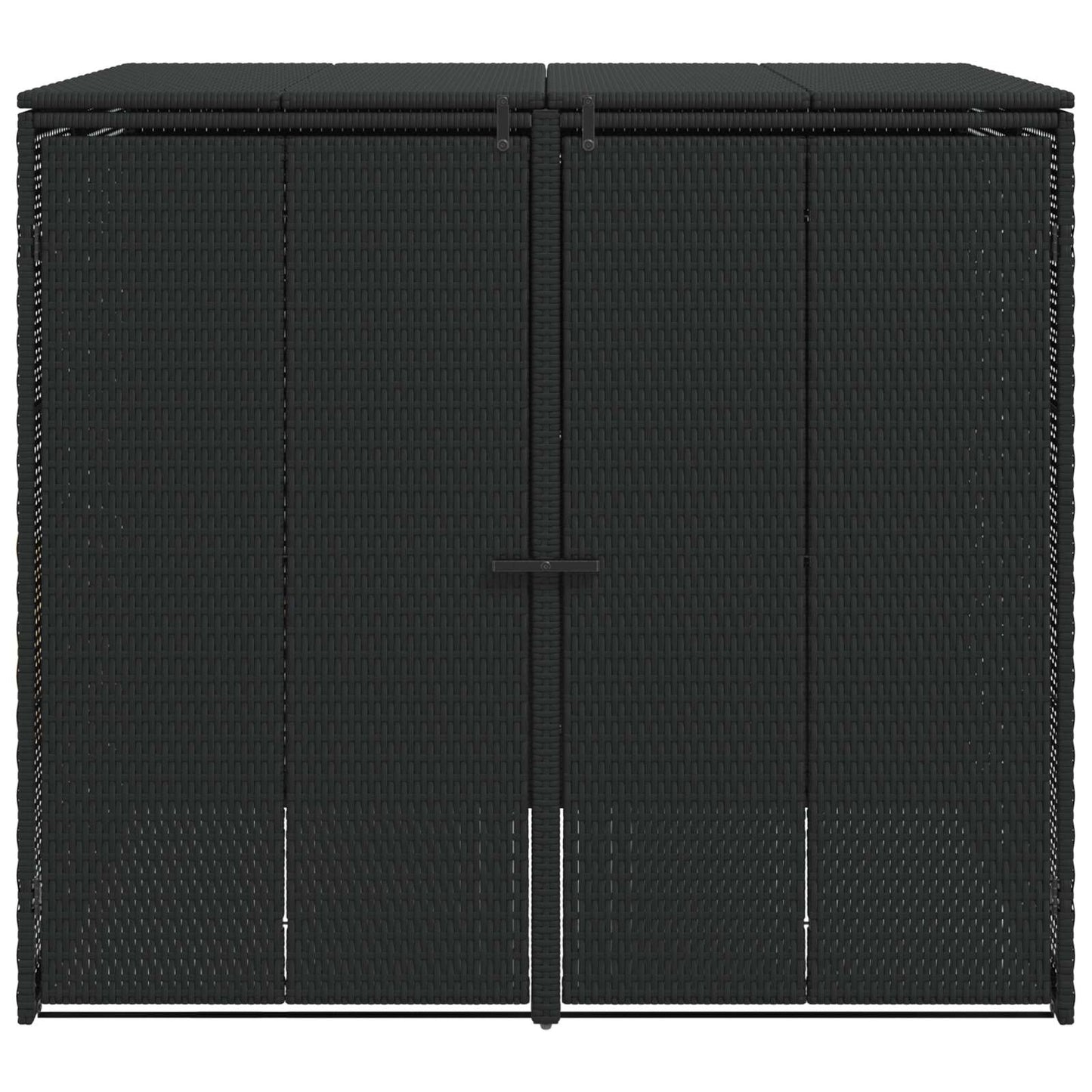 Affaldsbin boks 2 pcs Sort 130 x 80 x 115 cm Polyethylen