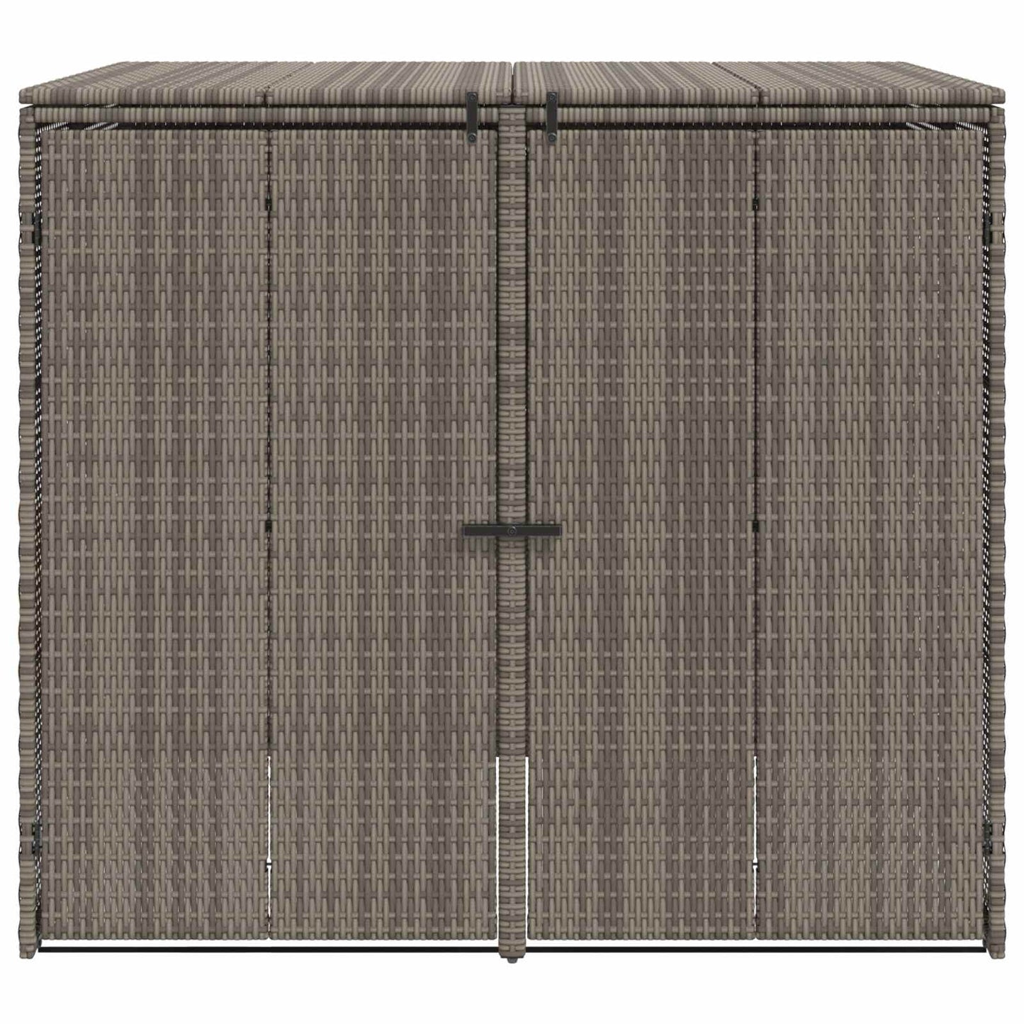 Affaldsbin boks 2 pcs Grå 130 x 80 x 115 cm Polyethylen