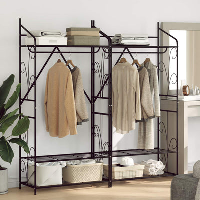 Åben Garderobe Ensfarvet 2 pcs 78 x 36 x 158 cm