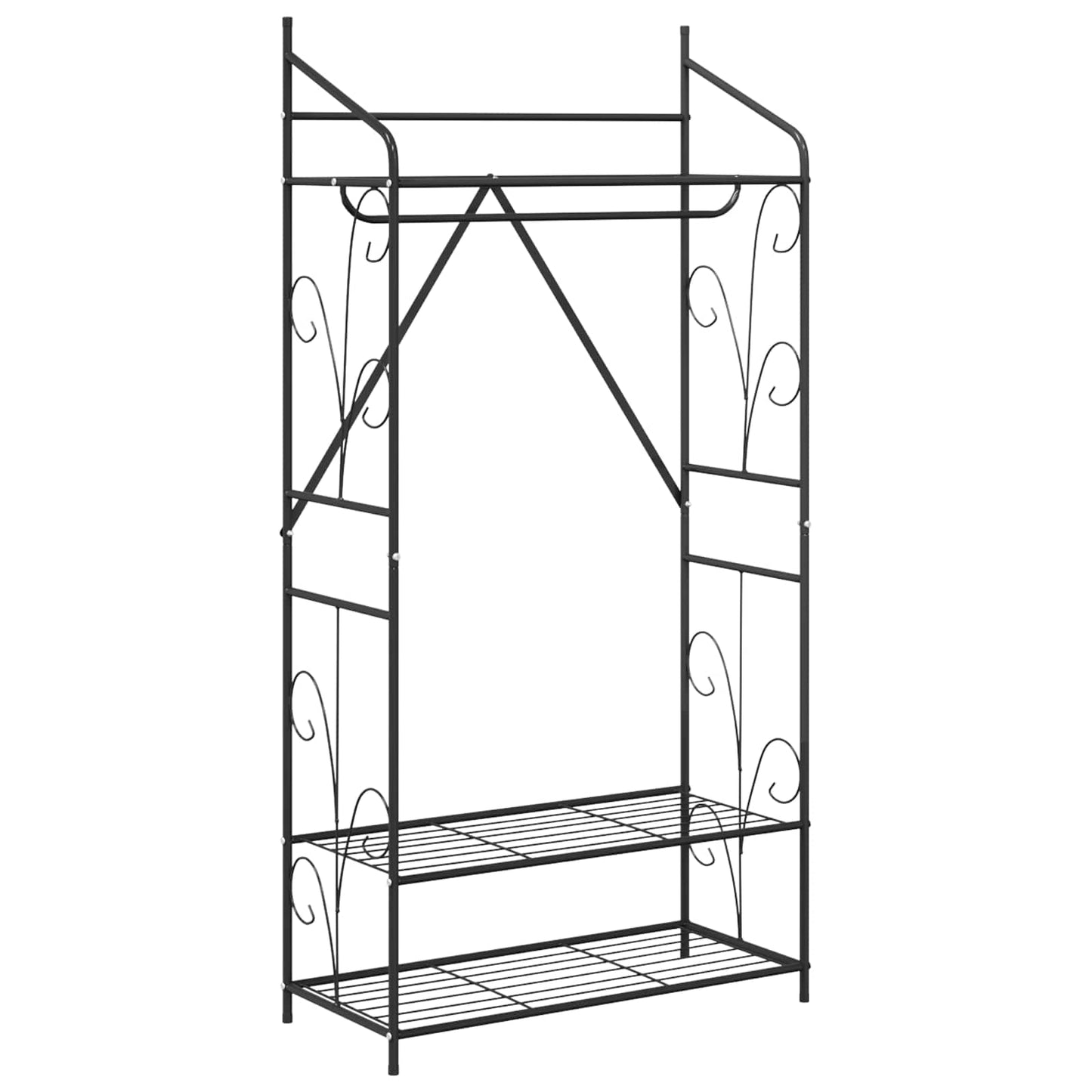 Åben Garderobe 2 stk. 78 x 36 x 158 cm