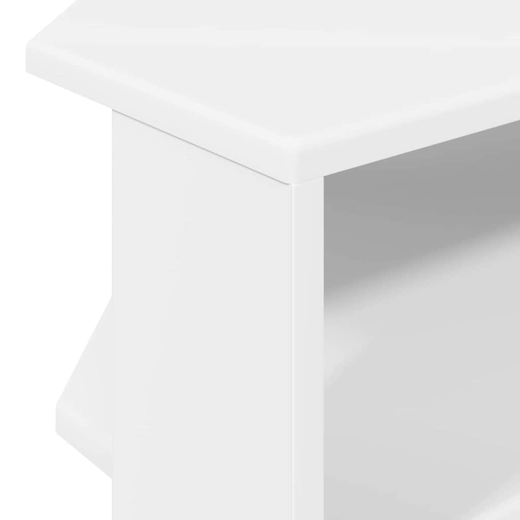 HjørneTVskab 102x40,5x45cm Hvid Konstrueret træ