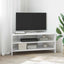 HjørneTVskab Højglans Hvid 102x40,5x45cm Konstrueret træ