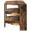 HjørneTVskab 102x40,5x45cm Røget eg Konstrueret træ