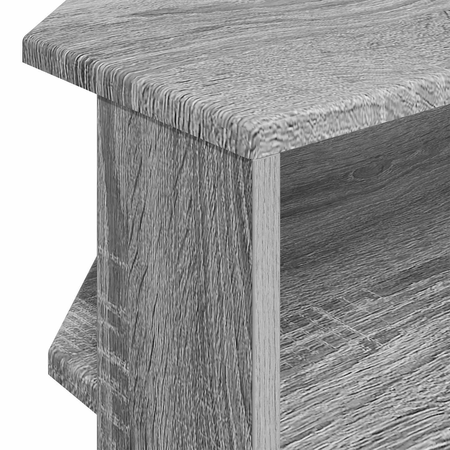 HjørneTVskab Grå Sonoma 102x40,5x45cm Konstrueret træ