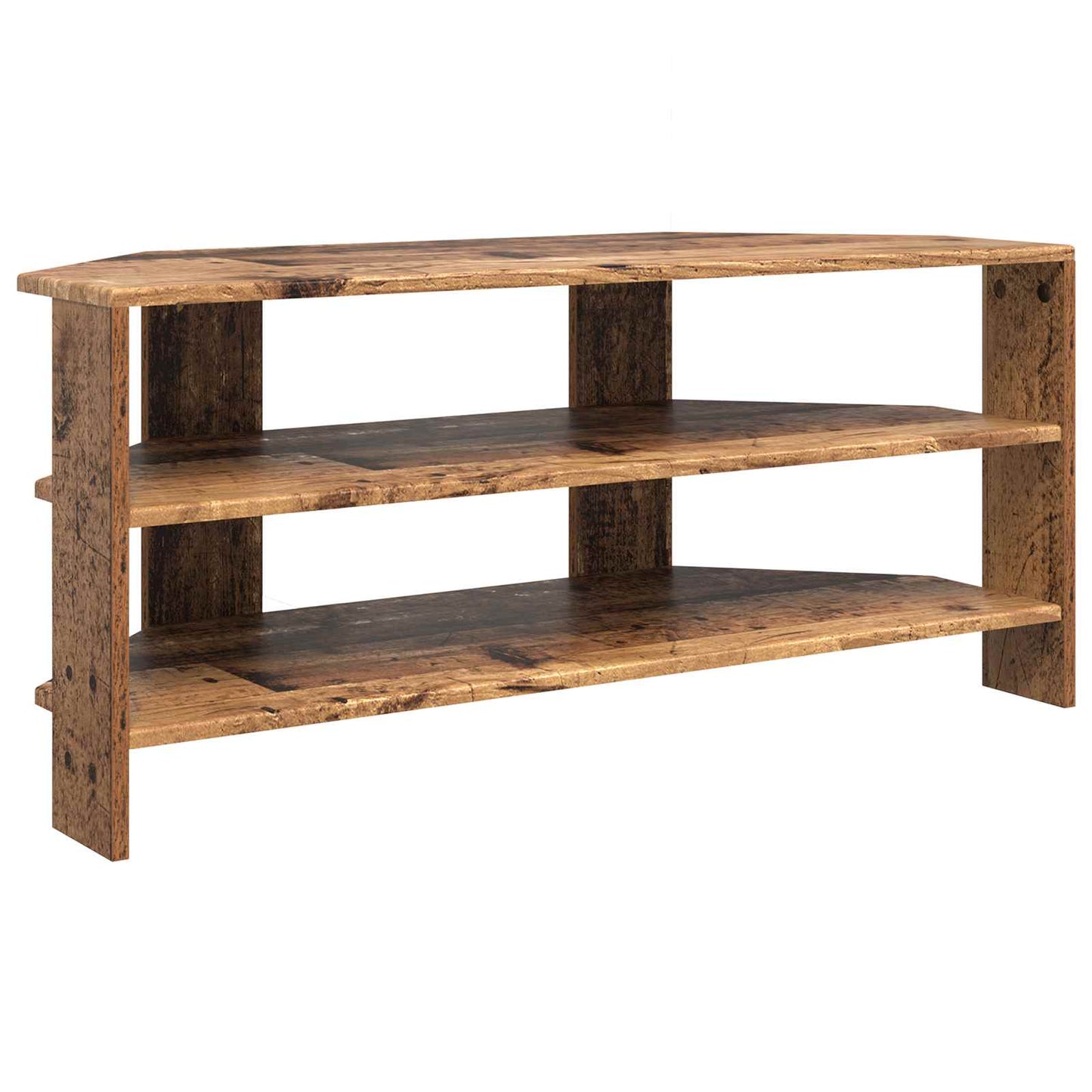HjørneTVskab Gammelt træ 102x40,5x45cm Konstrueret træ