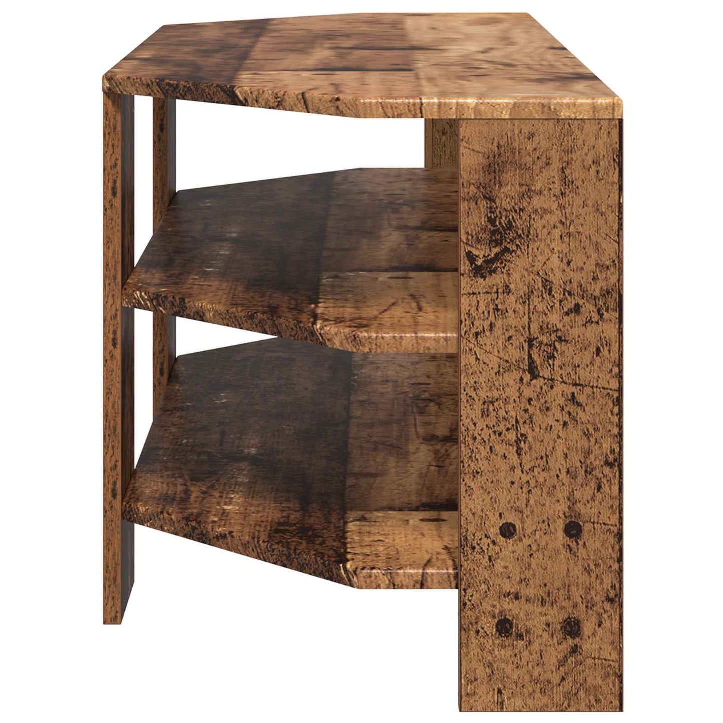 HjørneTVskab Gammelt træ 102x40,5x45cm Konstrueret træ