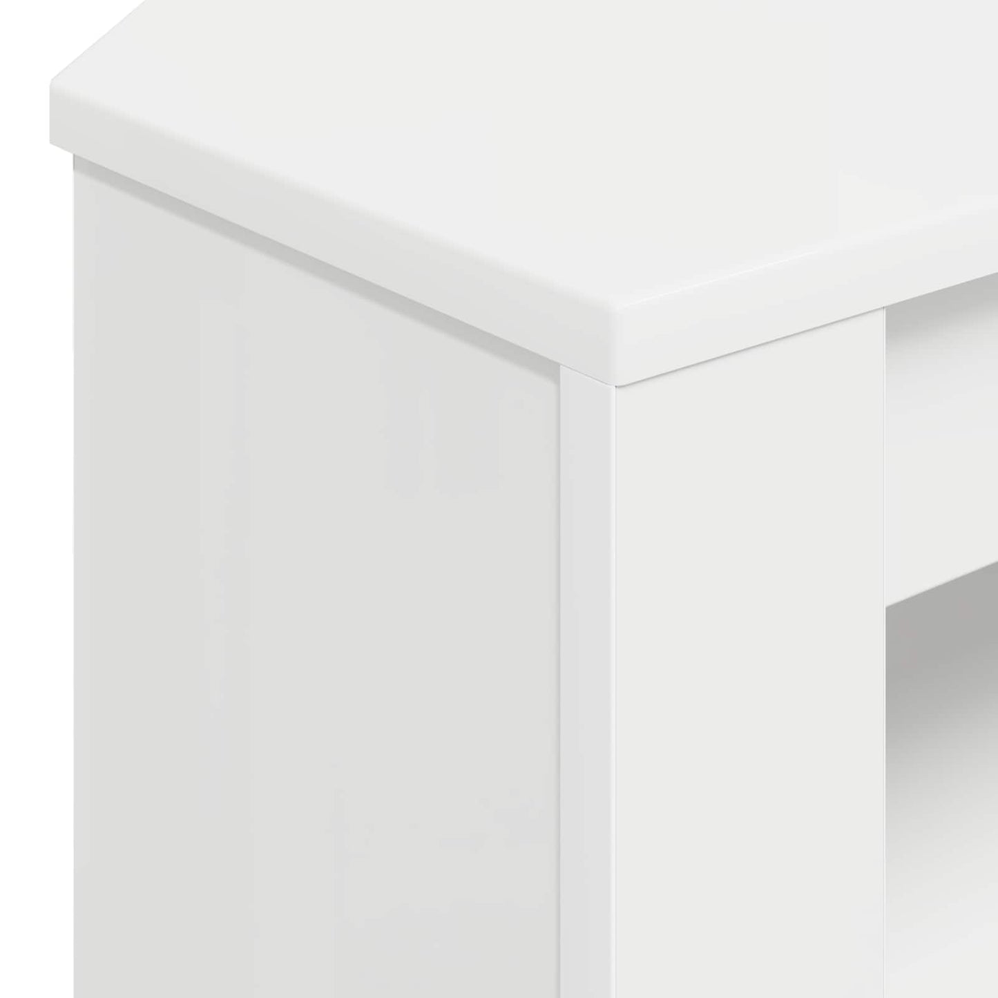 HjørneTVskab Hvid 102 x 40,5 x 45 cm Konstrueret træ